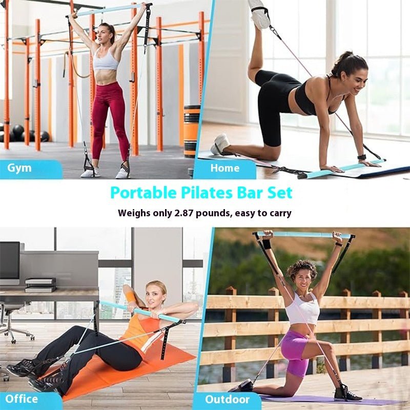 Pilates Bar Kit – Full Body Home Gym in One Bag - FavBabies