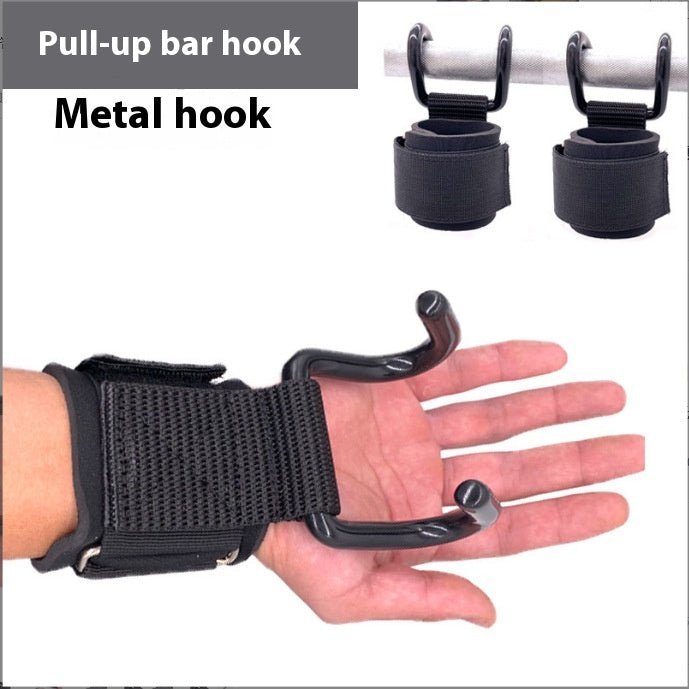 Horizontal Bar Pull - up Grip Hook Fitness Equipment Training Auxiliary Strap - FavBabies