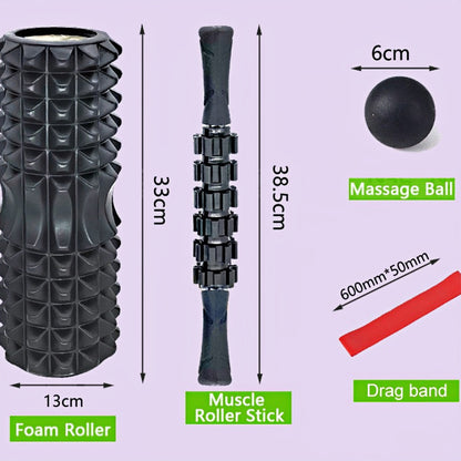 Muscle Relief Foam Roller -Deep Tissue Massage for Back & Legs Active