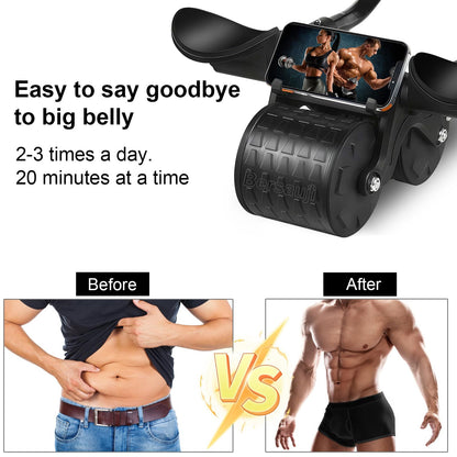 Dual Wheel Abdominal Exercise Roller