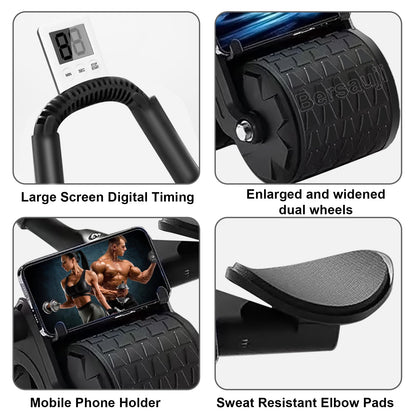 Dual Wheel Abdominal Exercise Roller