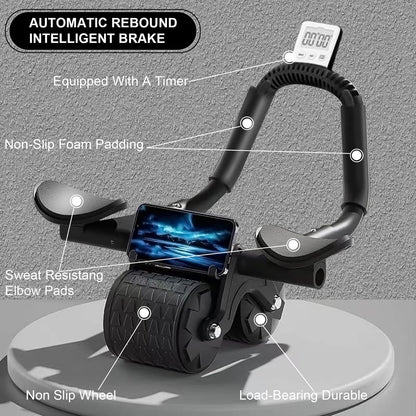 Dual Wheel Abdominal Exercise Roller