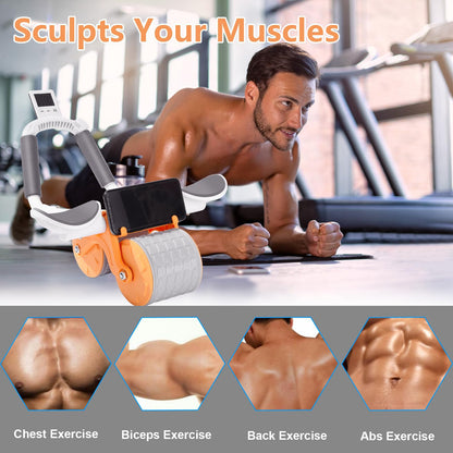 Dual Wheel Abdominal Exercise Roller