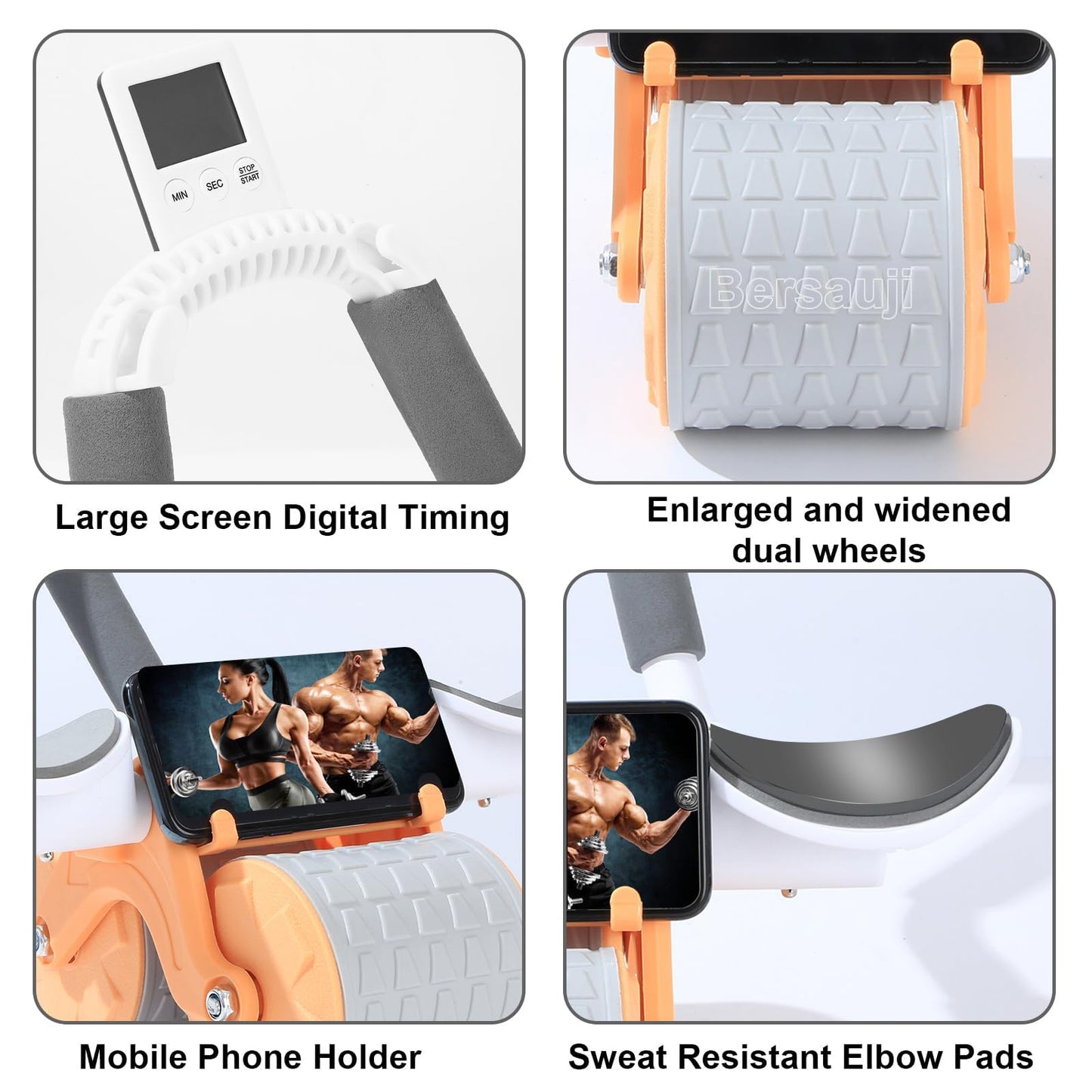 Dual Wheel Abdominal Exercise Roller