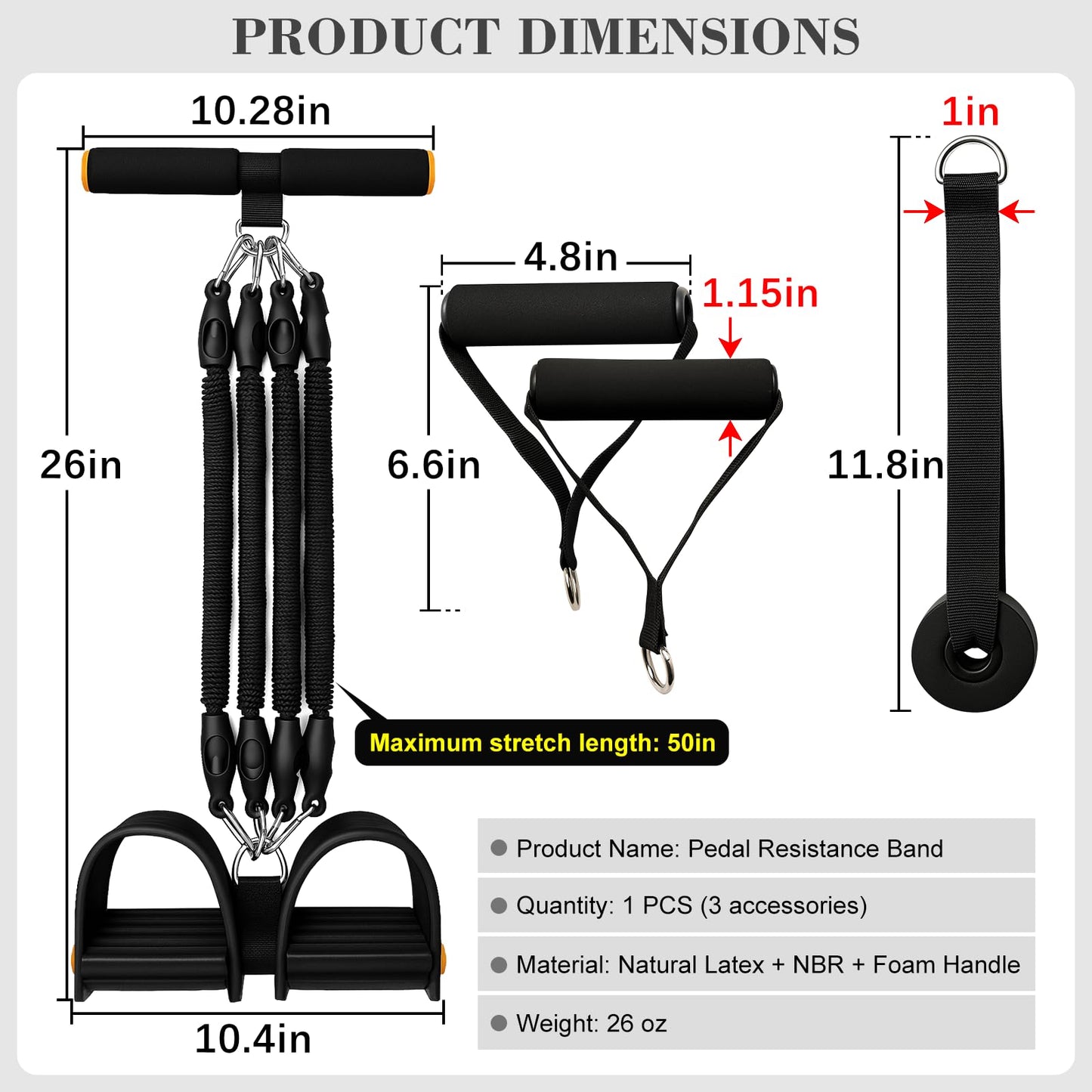 Multifunctional Pedal Puller Fitness Resistance Trainer