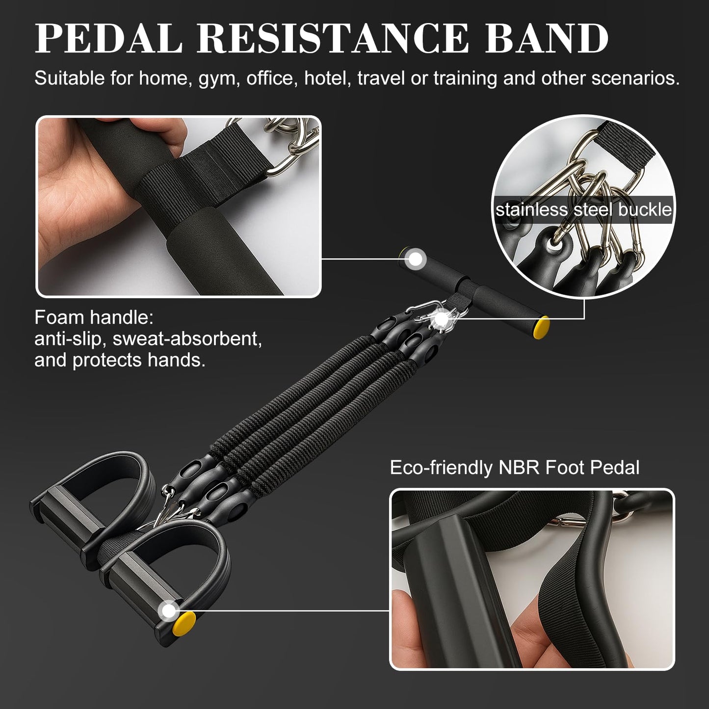 Multifunctional Pedal Puller Fitness Resistance Trainer