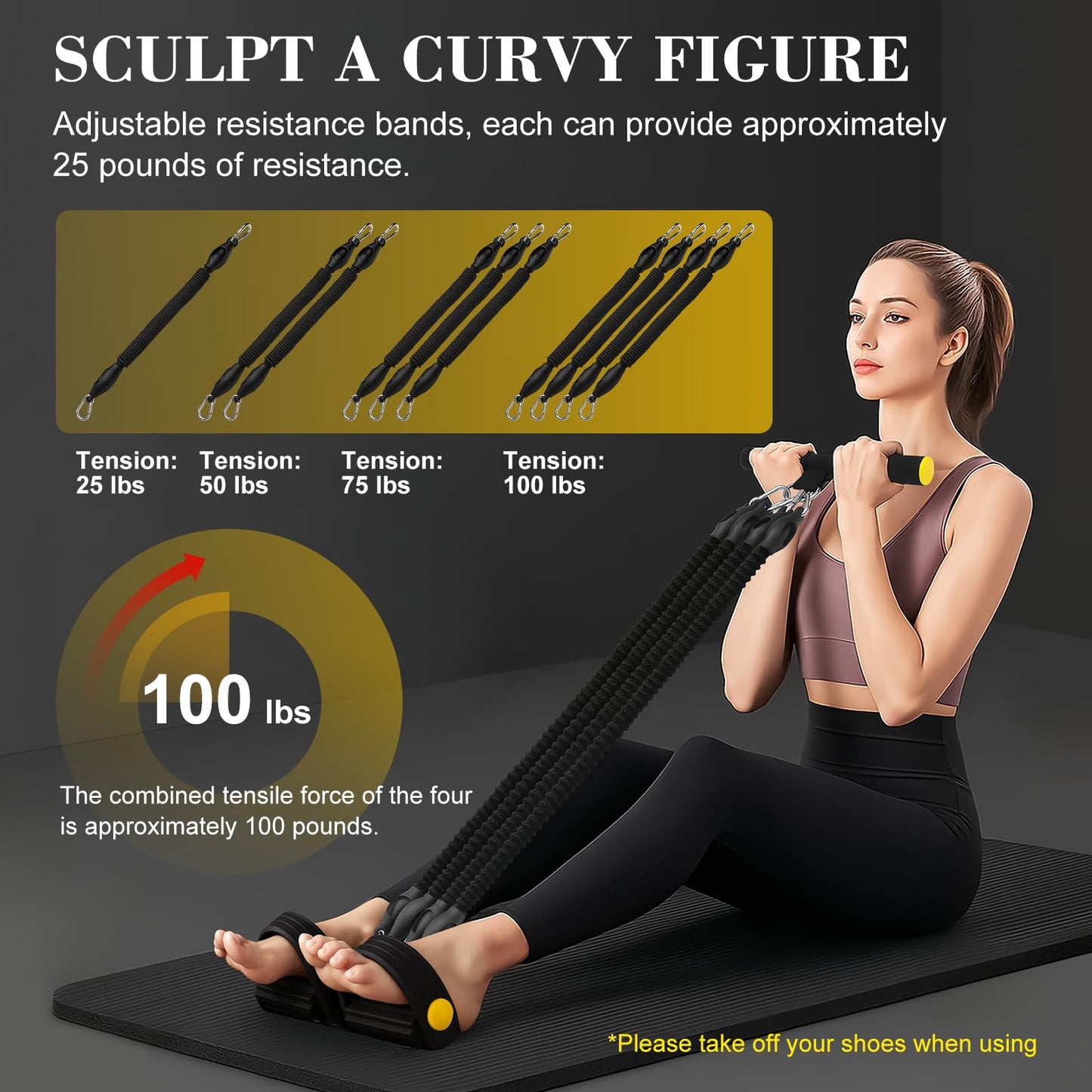 Multifunctional Pedal Puller Fitness Resistance Trainer