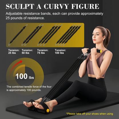 Multifunctional Pedal Puller Fitness Resistance Trainer