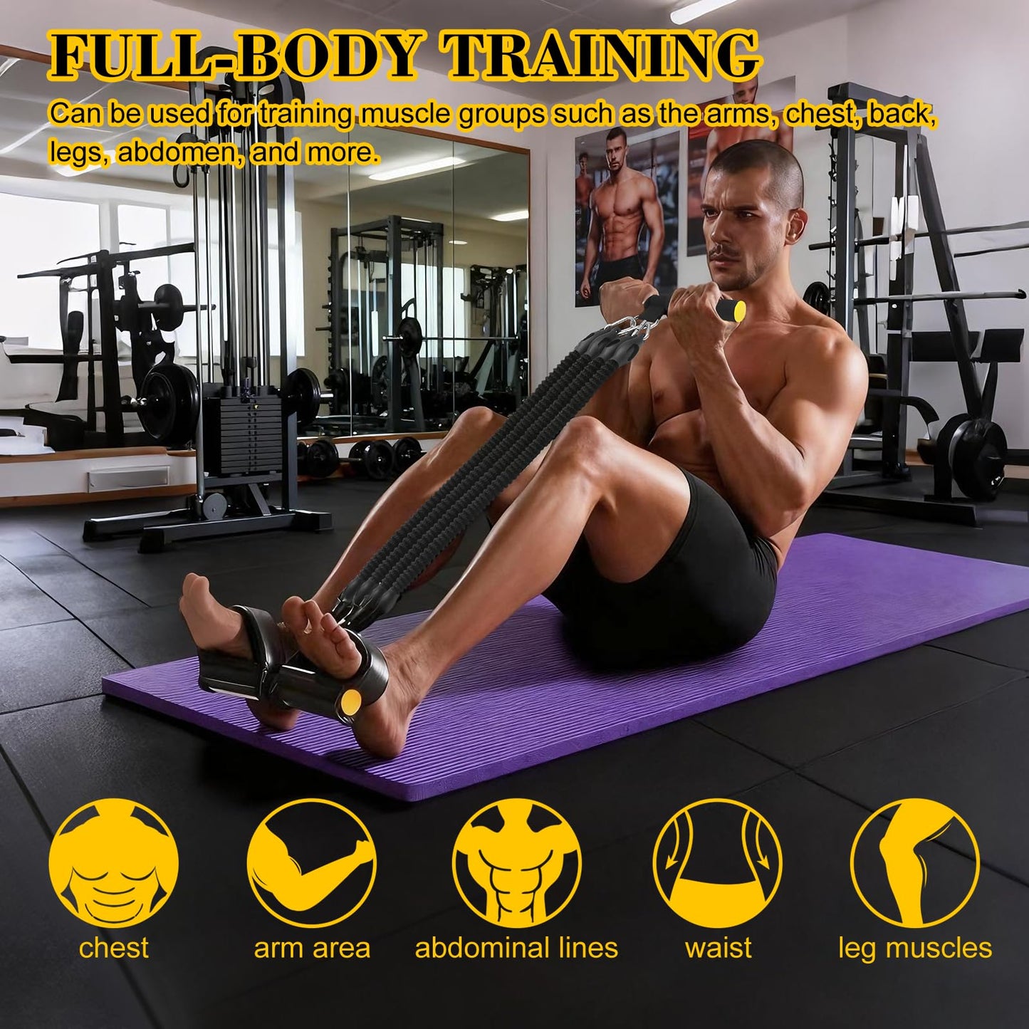 Multifunctional Pedal Puller Fitness Resistance Trainer