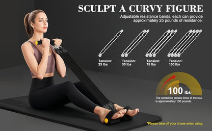 Multifunctional Pedal Puller Fitness Resistance Trainer