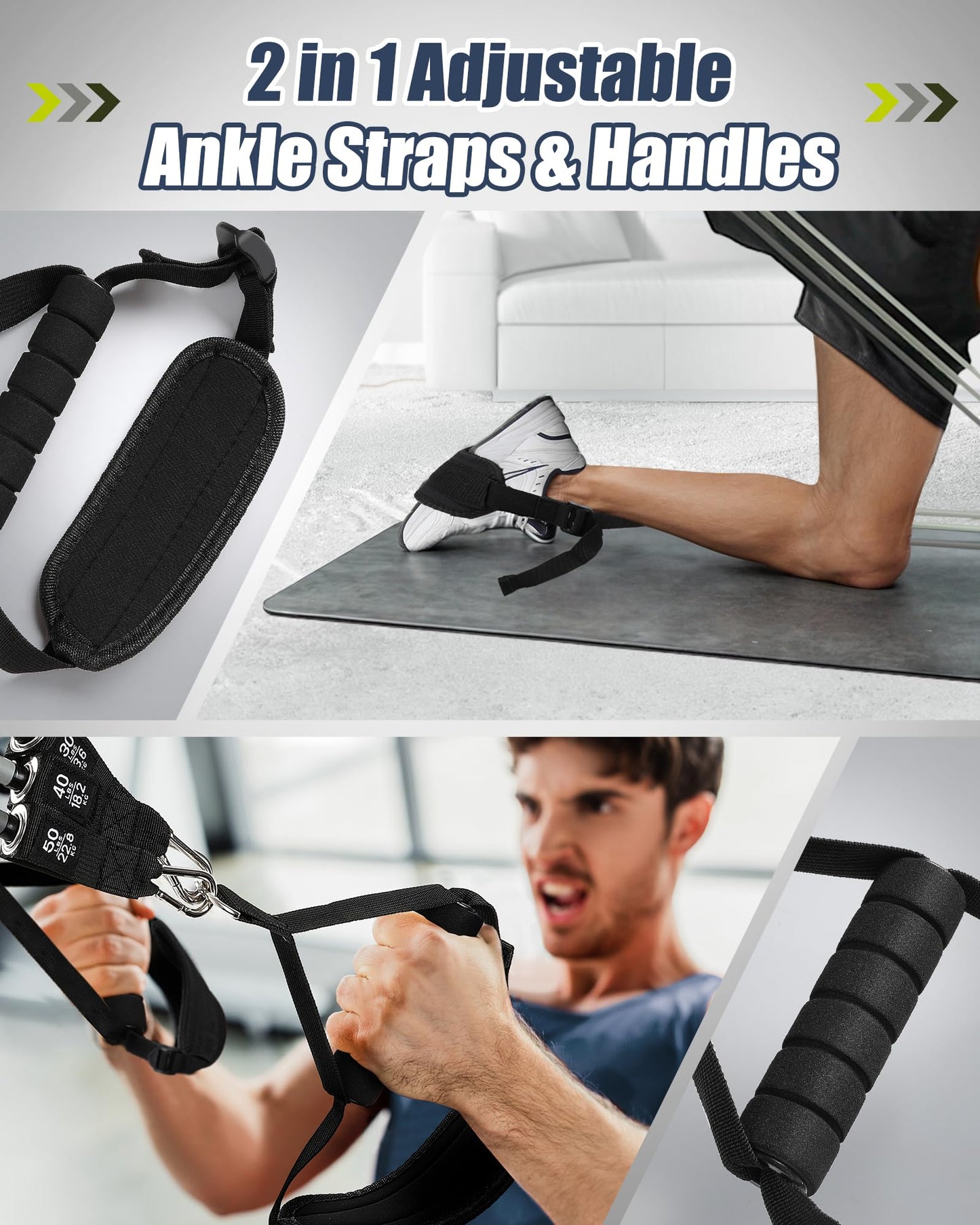 Pilates Bar Resistance Band Set – Full Body Home Gym