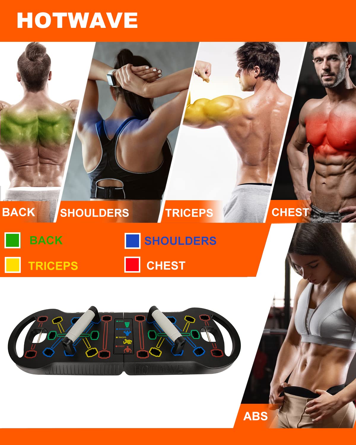 54-hole Push-up Board Multi-functional Home Fitness Equipment