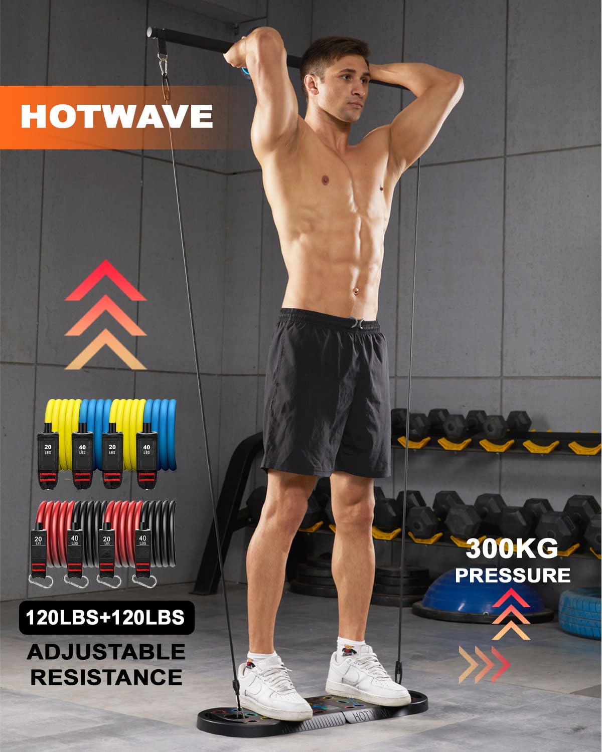 54-hole Push-up Board Multi-functional Home Fitness Equipment