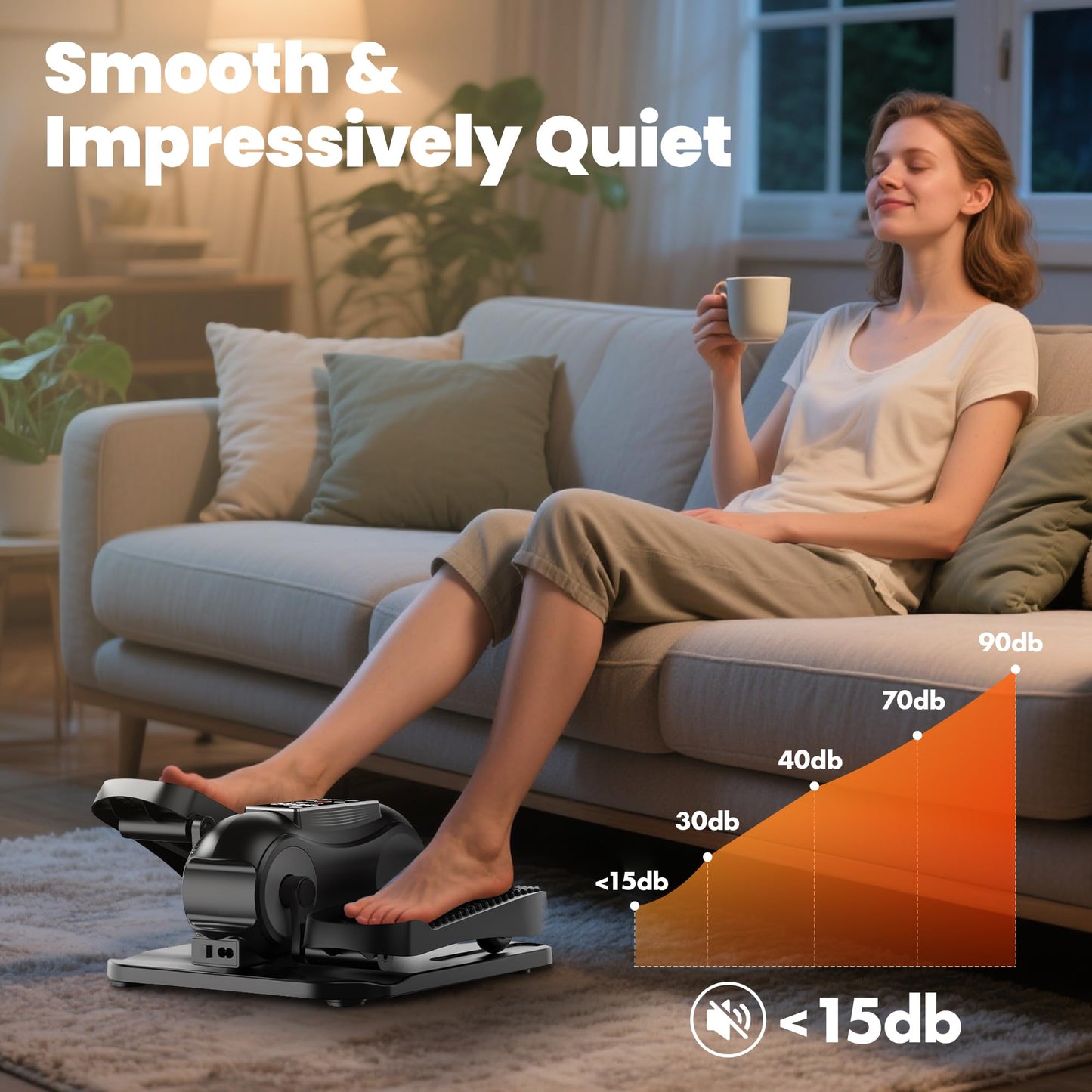 ⚡ Electric Elliptical Stepper – Indoor Fitness & Rehabilitation Trainer