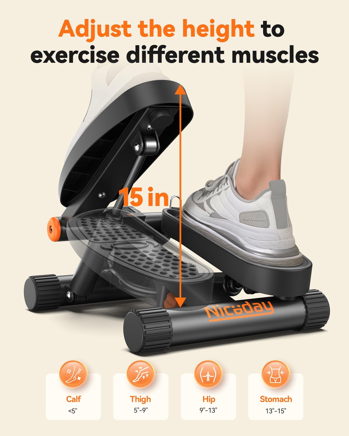 Mini Stepper Fitness Machine - Home Cardio & Fat Burning Workout