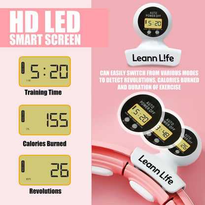 360° Auto-Spinning Fitness Hoop - Slim Waist & Burn Calories Fast