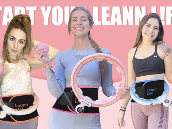 360° Auto-Spinning Fitness Hoop - Slim Waist & Burn Calories Fast