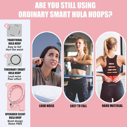 360° Auto-Spinning Fitness Hoop - Slim Waist & Burn Calories Fast