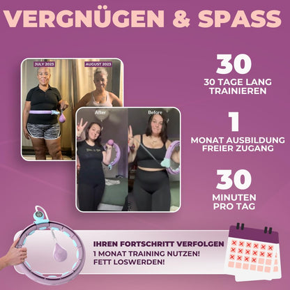 360° Auto-Spinning Fitness Hoop - Slim Waist & Burn Calories Fast