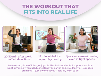 360° Auto-Spinning Fitness Hoop - Slim Waist & Burn Calories Fast