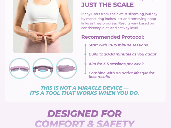 360° Auto-Spinning Fitness Hoop - Slim Waist & Burn Calories Fast