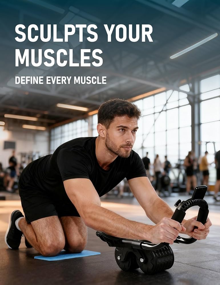 Dual Wheel Abdominal Exercise Roller