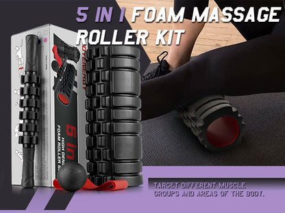 Muscle Relief Foam Roller -Deep Tissue Massage for Back & Legs Active