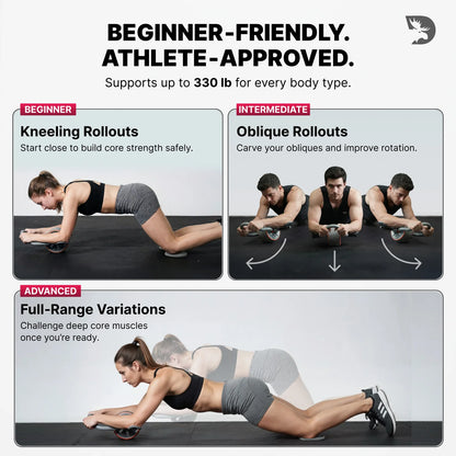 Dual Wheel Abdominal Exercise Roller - FavBabies