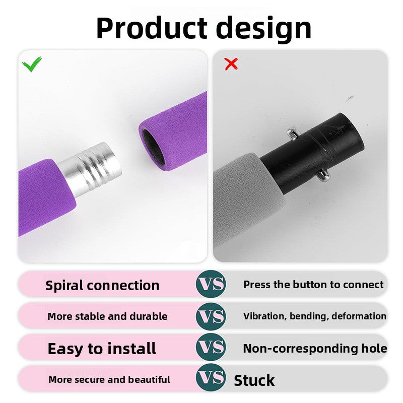 Pilates Bar Resistance Band Set – Full Body Home Gym