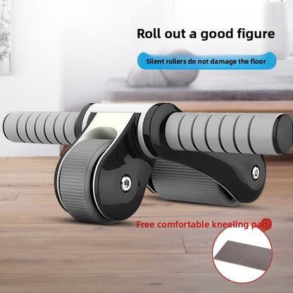 Foldable Dual Wheel Abdominal Exercise Roller